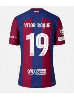 Barcelona Vitor Roque #19 Heimtrikot 2023-24 Kurzarm